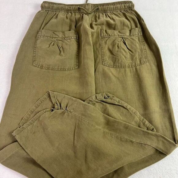 By anthropologie Pant Women Small Green Drawstring Elastic Atleisure Lightweight - Picture 11 of 16